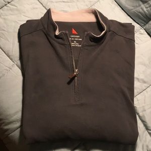 UNTUCKit Black Quarter Zip Pullover size XL